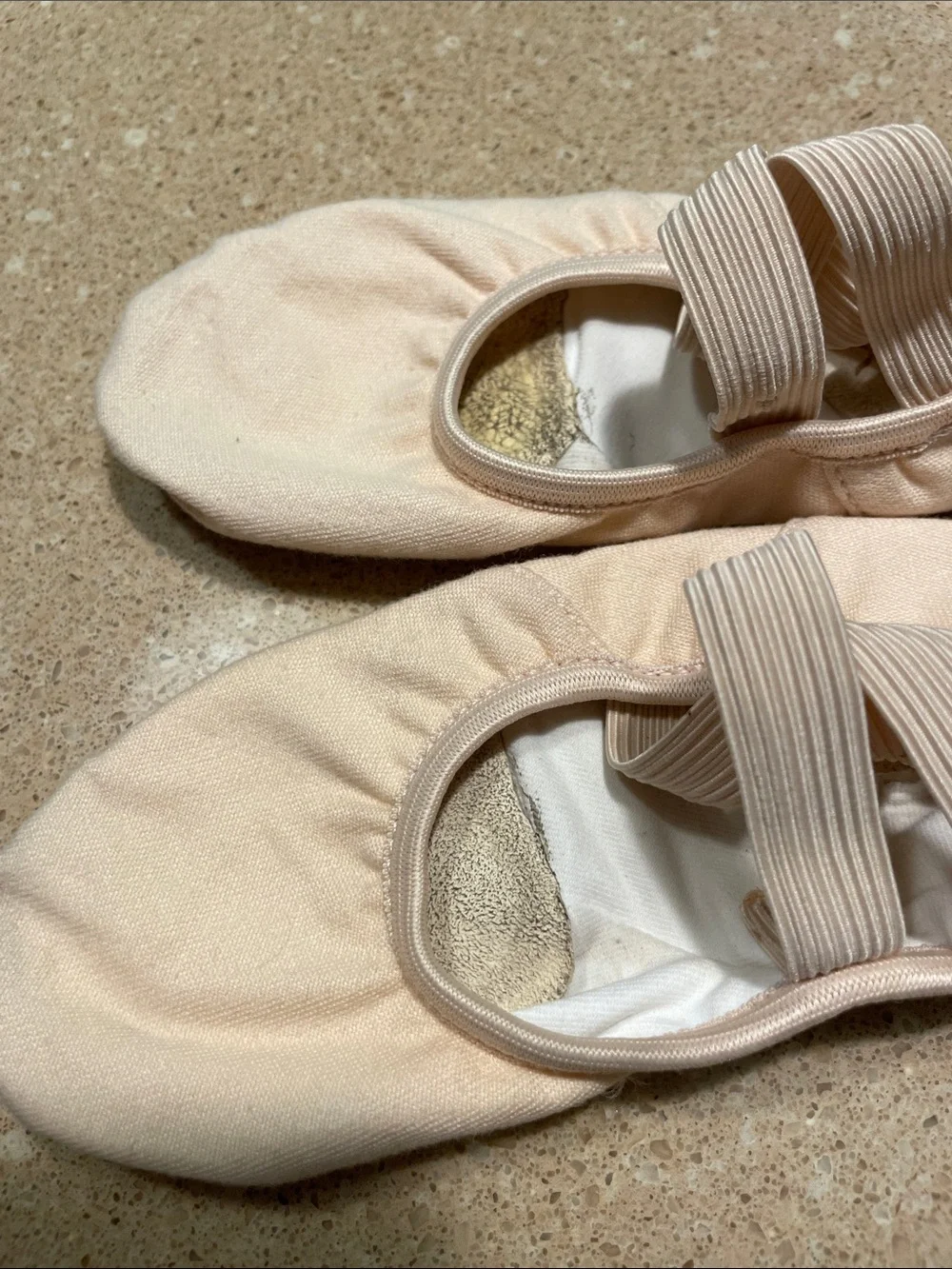 Capezio Kids Ballet Slippers in Light Pink and Blush
